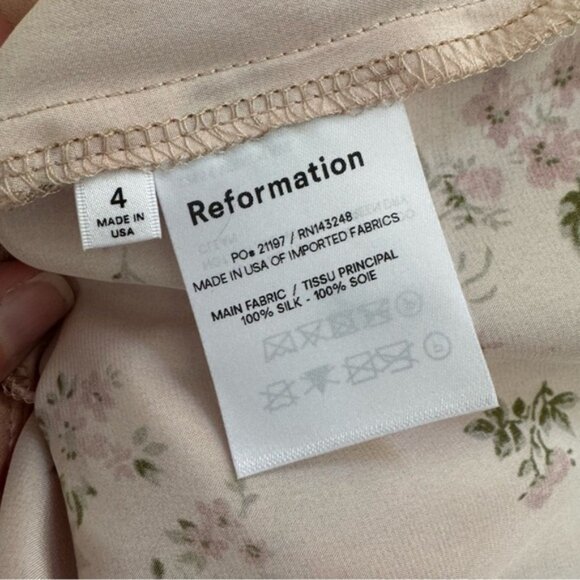 Reformation Floral Silk Mini Dress - Picture 5 of 7